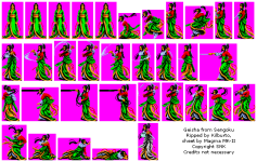 Neo Geo _ NGCD - Sengoku - Enemies and Bosses - Geisha.png